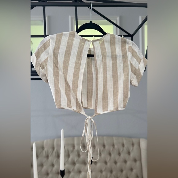 Lioness Women's Fazio Striped T-Shirt Nude Pinstripe, XS - Picture 7 of 8